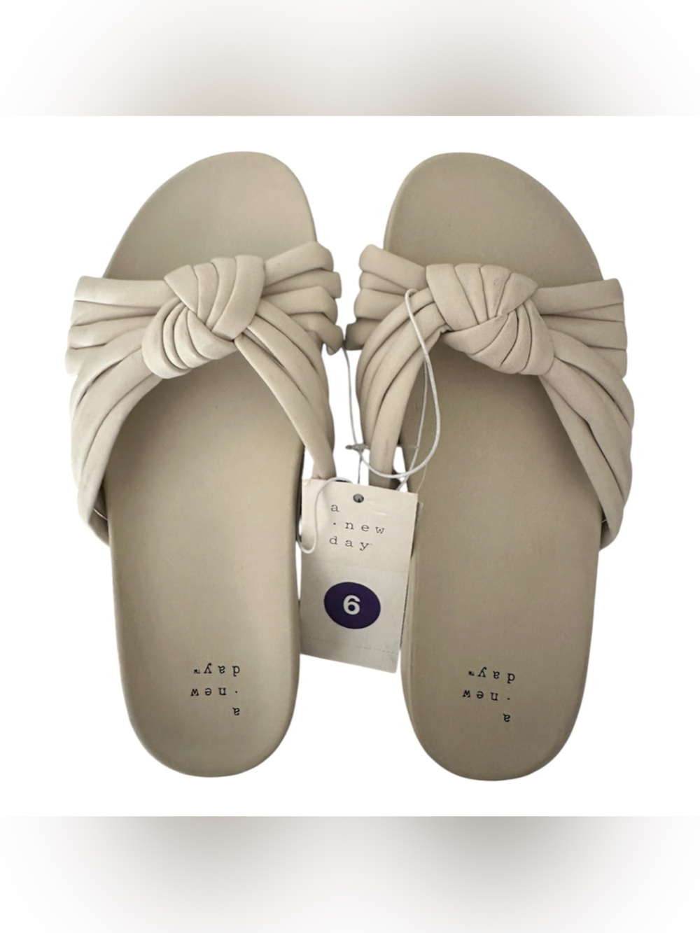 A New Day Knotted Slide Sandals NWT